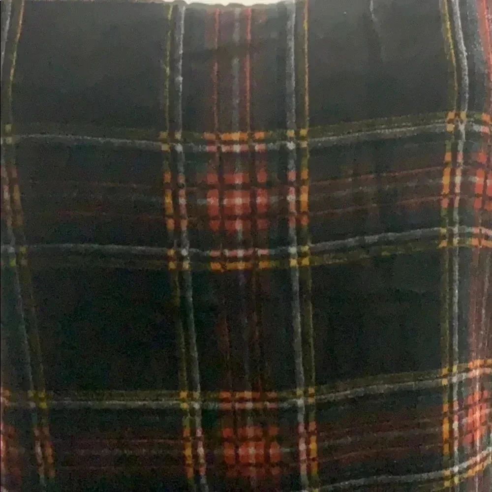 J.Crew Womens Velvet Plaid Sleeveless TankTop
